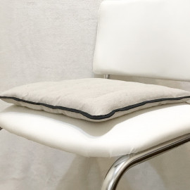 Подушка для сидения 45x45 см льняная с наполнителем из гречихи "LikeYoga" модель 27-12 